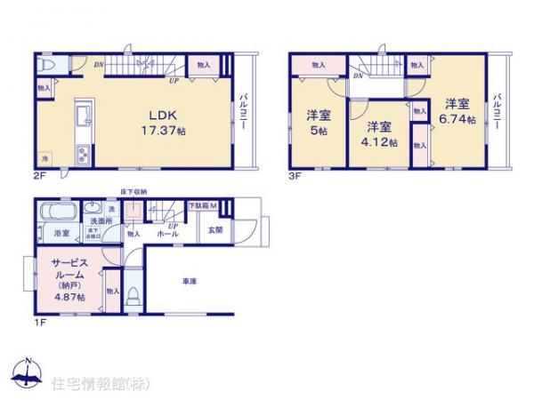 新築戸建 埼玉県川口市上青木３丁目13-8 埼玉高速鉄道鳩ケ谷駅 4,290万円