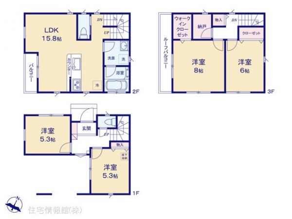 新築戸建 埼玉県川口市芝１丁目31-28 JR京浜東北線蕨駅 4,880万円