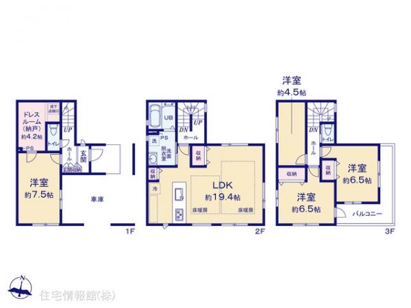 新築戸建 埼玉県さいたま市南区曲本２丁目169-2 JR埼京線武蔵浦和駅 6,499万円