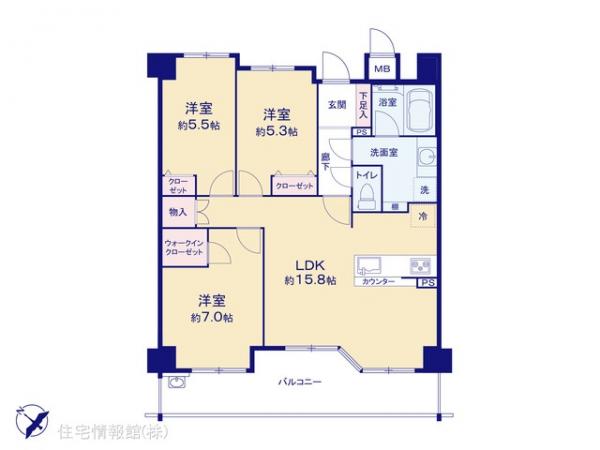 中古マンション 神奈川県横浜市都筑区高山18-11 横浜市営地下鉄グリーンライン都筑ふれあいの丘駅 5,599万円