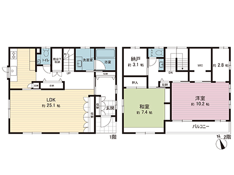 中古戸建 宇都宮市下岡本町 JR東北本線 (宇都宮線）岡本駅 2,498万円