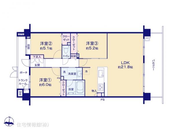 中古マンション 埼玉県新座市栗原１丁目6-19 西武池袋線ひばりヶ丘駅 3,999万円