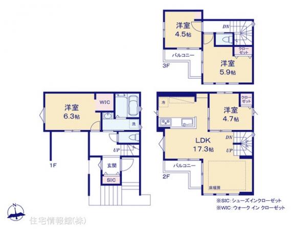 新築戸建 千葉県市川市原木３丁目6-21 東西線原木中山駅 4,990万円
