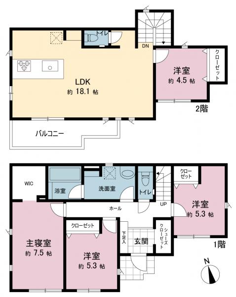 新築戸建 相模原市緑区町屋３丁目 京王相模原線橋本駅 3,780万円