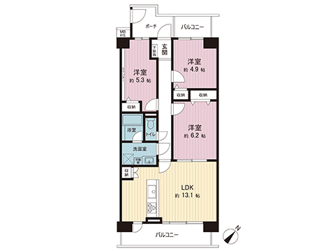 中古マンション 座間市小松原２丁目 小田急江ノ島線南林間駅 2,180万円