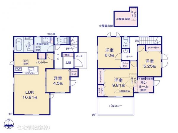 新築戸建 神奈川県横浜市都筑区折本町1786-6 横浜市営地下鉄ブルーライン仲町台駅 5,780万円