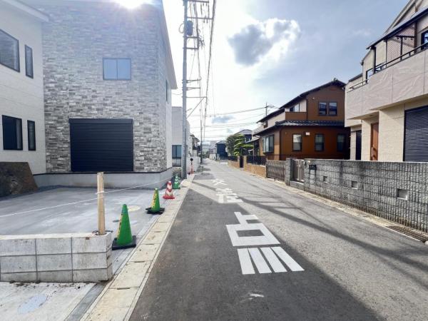 松戸市二ツ木3期 前面道路含む現地写真