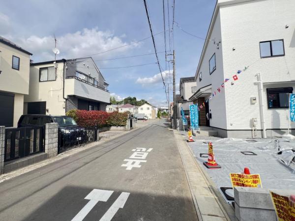 松戸市二ツ木3期 前面道路含む現地写真
