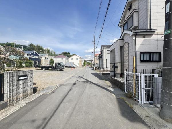 松戸市二ツ木3期 前面道路含む現地写真