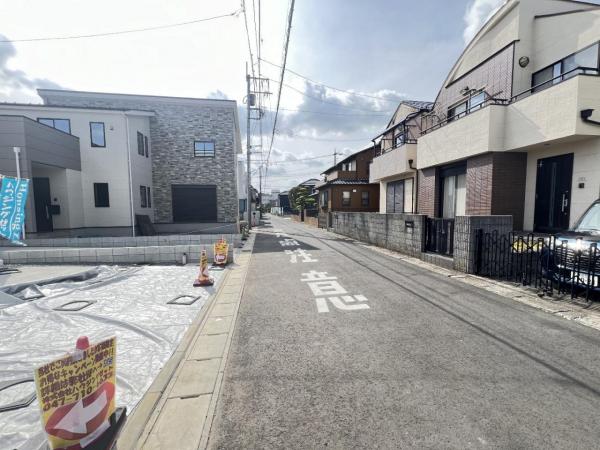 松戸市二ツ木3期 前面道路含む現地写真