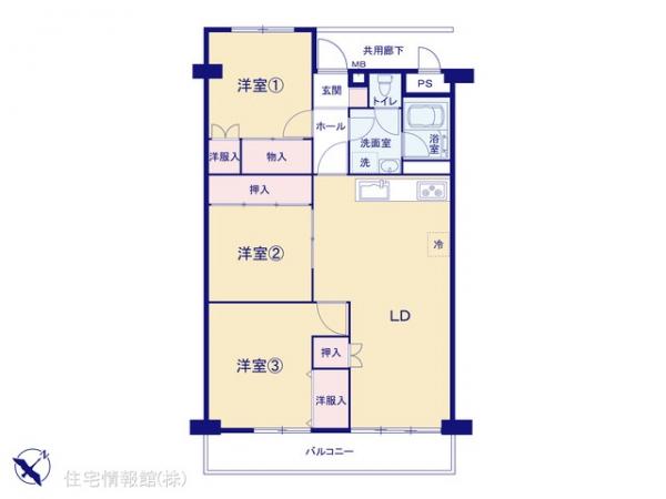 中古マンション 千葉県千葉市稲毛区柏台1-5 千葉都市モノレールスポーツセンター駅 1,090万円