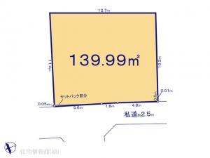 土地 千葉県鎌ケ谷市北中沢２丁目1391-78 京成松戸線新鎌ケ谷駅 29800000