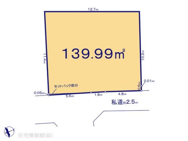 土地 千葉県鎌ケ谷市北中沢２丁目1391-78 京成松戸線新鎌ケ谷駅 2,980万円