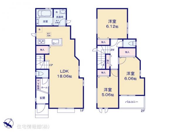 新築戸建 埼玉県富士見市鶴瀬西３丁目21-6 東武東上線鶴瀬駅 3,690万円