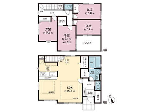 新築戸建 綾瀬市深谷南５丁目 小田急江ノ島線長後駅 4,849万円