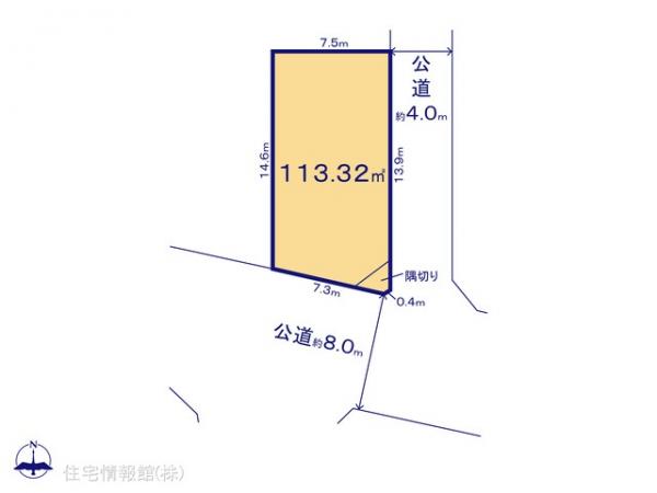 土地 埼玉県越谷市瓦曽根１丁目111-49 東武伊勢崎線越谷駅 4,490万円