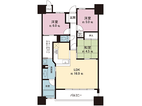 中古マンション 宇都宮市元今泉４丁目 JR東北本線 (宇都宮線）宇都宮駅 3,280万円
