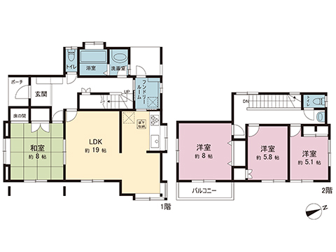 中古戸建 厚木市森の里４丁目 小田急線愛甲石田駅 2,799万円