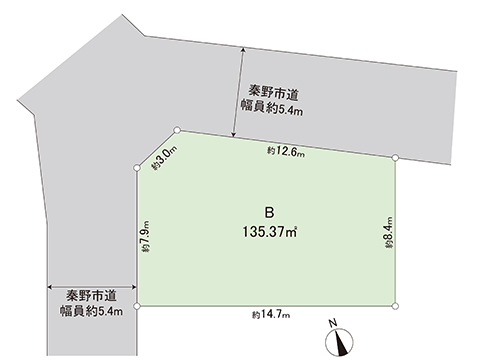 土地 秦野市千村５丁目 小田急線渋沢駅 1,480万円