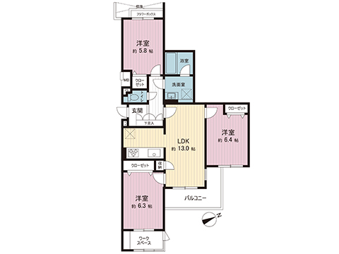 中古マンション 厚木市妻田東１丁目 小田急線本厚木駅 1,499万円