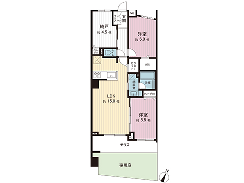 中古マンション 川崎市麻生区百合丘２丁目 小田急線百合ヶ丘駅 5,499万円