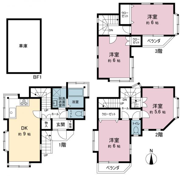 中古戸建 川崎市麻生区東百合丘２丁目 小田急線百合ヶ丘駅 2,499万円