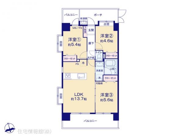 中古マンション 東京都練馬区高野台２丁目27-20 西武池袋線練馬高野台駅 5,790万円