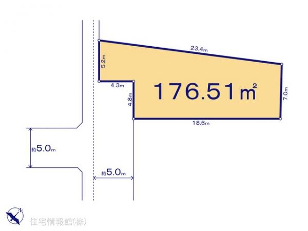 土地 神奈川県足柄上郡大井町金子2645-8 JR御殿場線相模金子駅 1,190万円