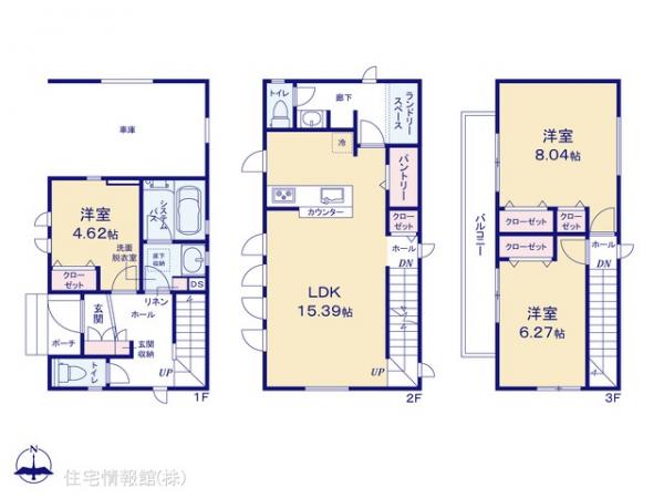 新築戸建 神奈川県川崎市幸区小倉５丁目27-16 JR南武線尻手駅 4,980万円