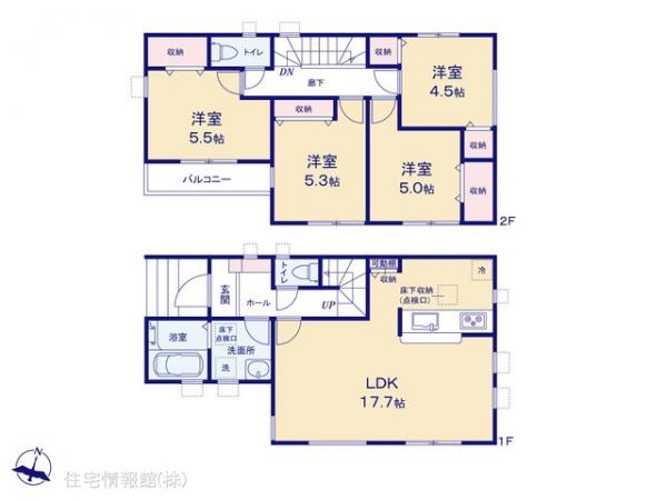 新築戸建 埼玉県草加市金明町501-3 東武伊勢崎線新田駅 5,180万円