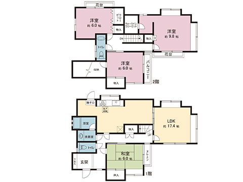 中古戸建 川崎市麻生区王禅寺東３丁目 小田急線新百合ヶ丘駅 4,580万円