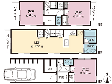 中古戸建 川崎市麻生区下麻生２丁目 小田急線柿生駅 4,099万円