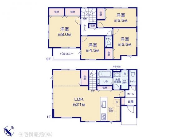 新築戸建 埼玉県越谷市大字大林436-5 東武伊勢崎線北越谷駅 3,599万円