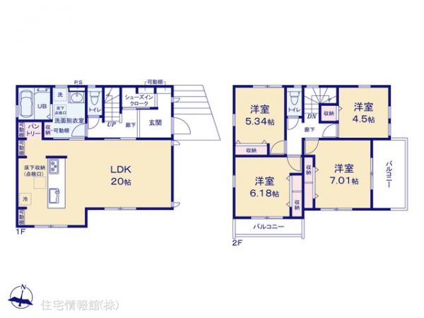 新築戸建 神奈川県横浜市緑区長津田みなみ台７丁目22-10 JR横浜線十日市場駅 7,980万円