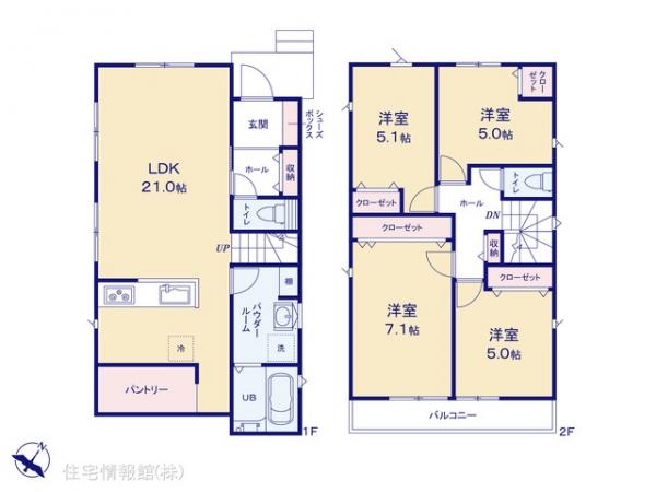 新築戸建 神奈川県相模原市南区若松６丁目4278-4 小田急線相模大野駅 4,790万円