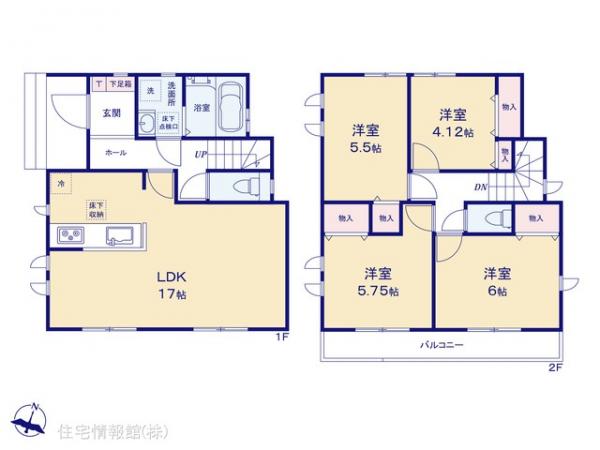 新築戸建 埼玉県新座市石神４丁目5 西武池袋線東久留米駅 3,990万円