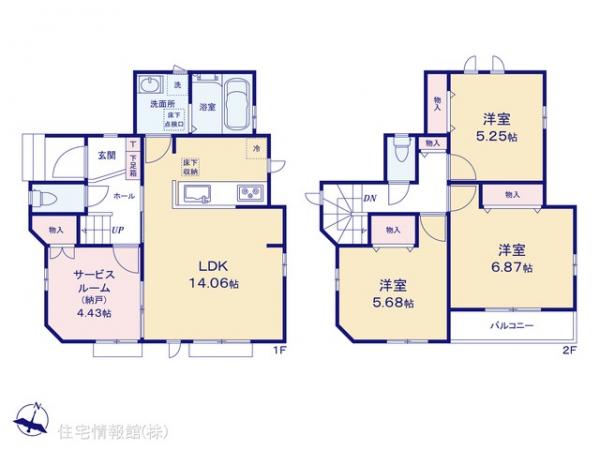 新築戸建 埼玉県新座市石神４丁目5 西武池袋線東久留米駅 3,690万円