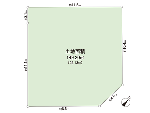 土地 町田市金井５丁目 小田急線玉川学園前駅 3,580万円