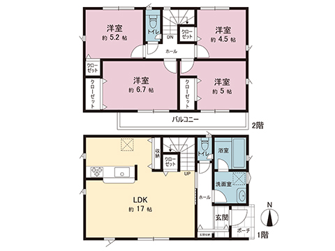 新築戸建 座間市新田宿 JR相模線入谷駅 2,880万円