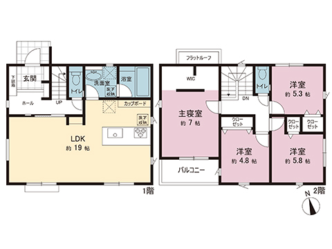新築戸建 町田市玉川学園４丁目 小田急線玉川学園前駅 5,480万円
