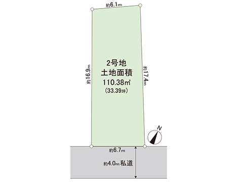 土地 西東京市緑町２丁目 西武新宿線田無駅 4,380万円