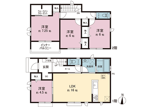 新築戸建 宇都宮市岩曽町 JR東北本線 (宇都宮線）岡本駅 3,390万円
