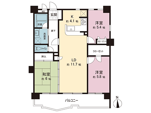 中古マンション 川崎市多摩区菅６丁目 JR南武線矢野口駅 3,640万円