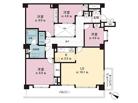 中古マンション 川崎市麻生区金程１丁目 小田急線新百合ヶ丘駅 4,980万円