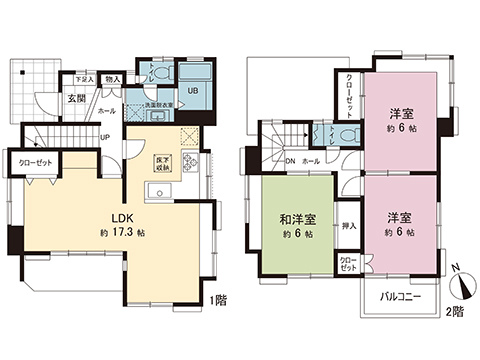 中古戸建 茅ヶ崎市高田１丁目 JR相模線北茅ヶ崎駅 2,680万円