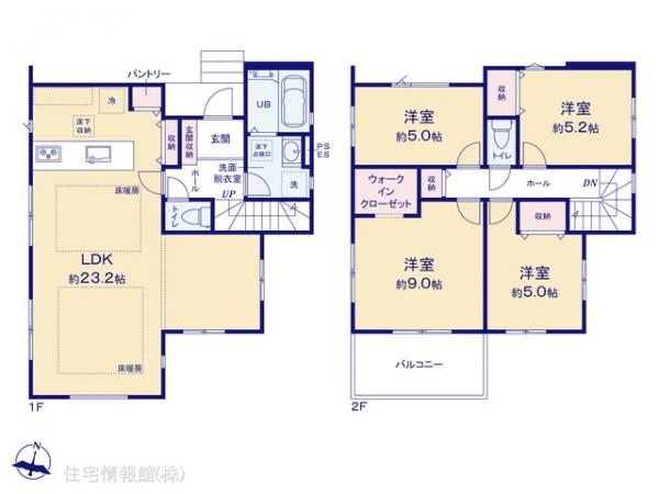 新築戸建 神奈川県横浜市瀬谷区阿久和東３丁目15-4 相鉄本線希望ヶ丘駅 5,999万円