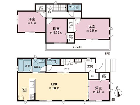 新築戸建 横浜市栄区本郷台４丁目 JR根岸線本郷台駅 6,690万円