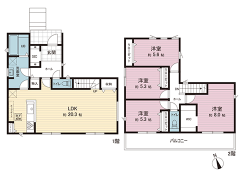 新築戸建 横浜市栄区飯島町 JR東海道本線(東京〜熱海)大船駅 6,090万円