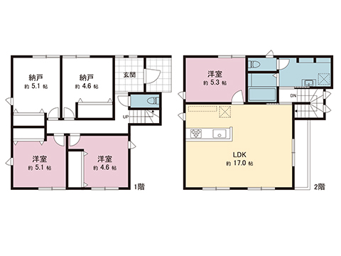 新築戸建 横浜市港南区東永谷１丁目 横浜市営地下鉄ブルーライン上永谷駅 5,280万円