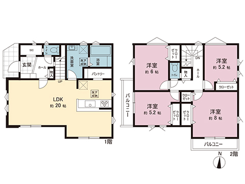 新築戸建 横浜市栄区東上郷町 JR根岸線港南台駅 5,599万円
